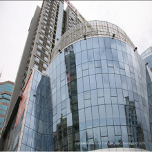Low-E Frameless Double Glass Panel Curtain Wall